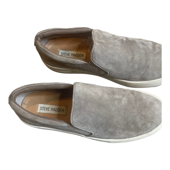 Steve Madden Gills Suede Platform Flatform Slip On Sneaker Size 7.5 - Picture 5 of 9